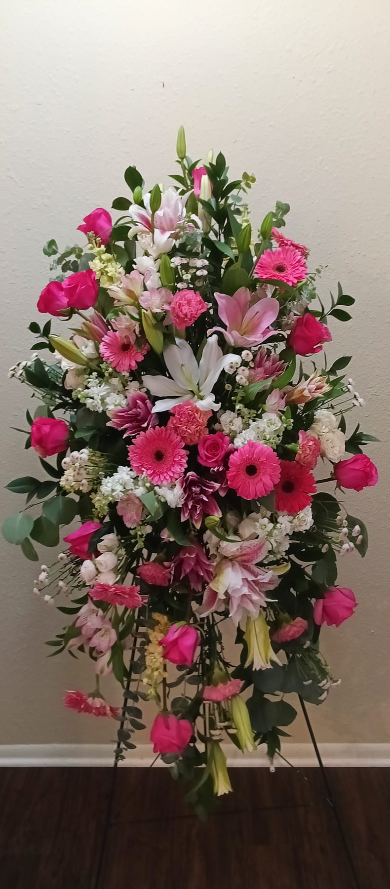 Sympathy and funeral flower arrangement 9 by Fredericksburg Florist