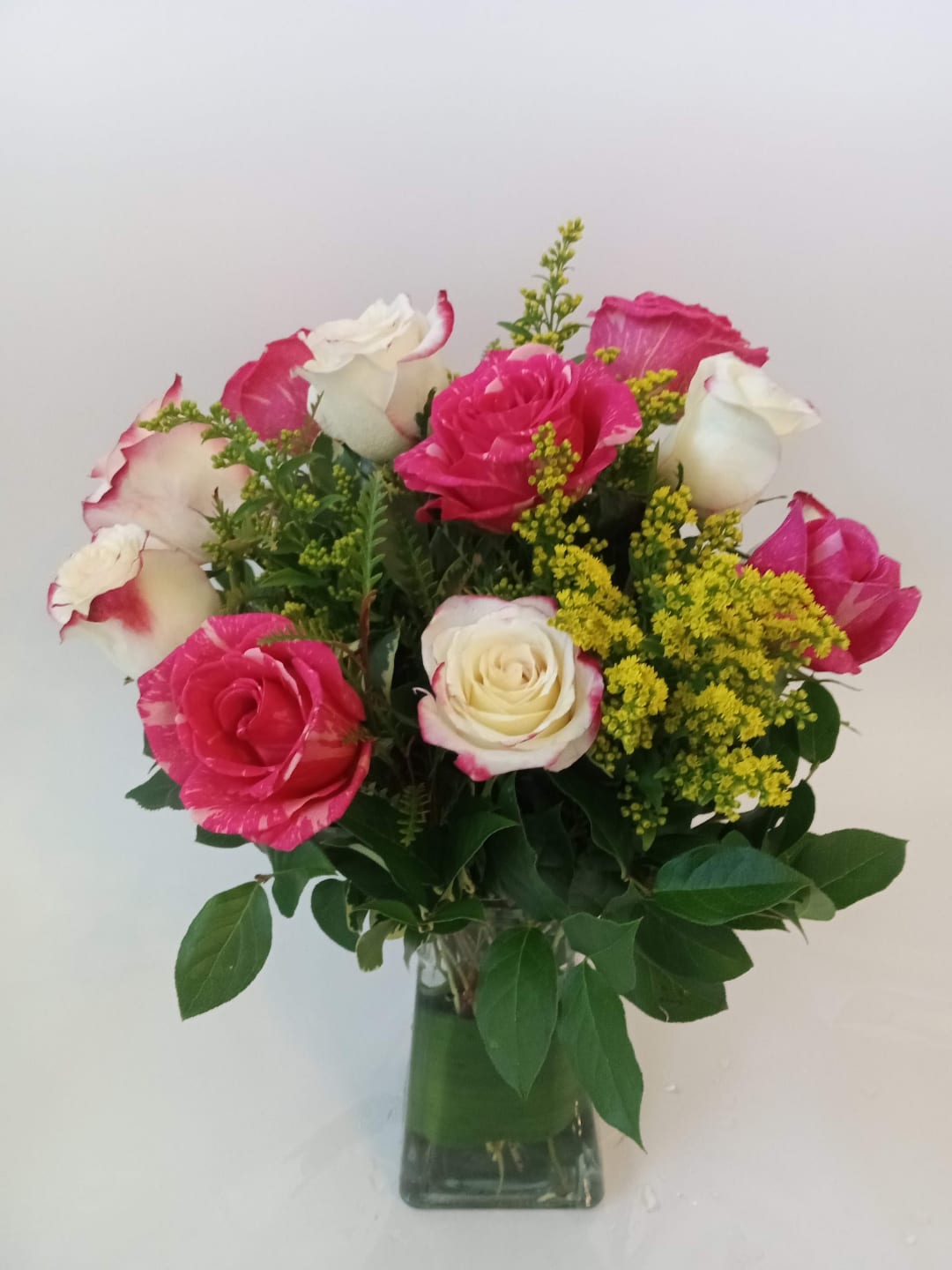 Fresh rose arrangement by Fredericksburg Florist