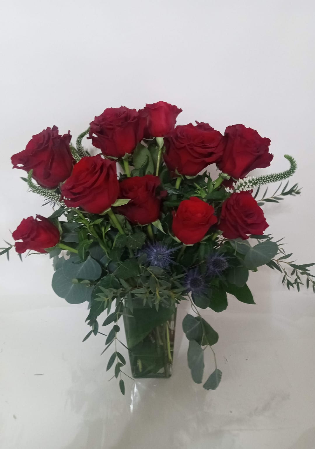 Fresh rose arrangement 9 designed by Fredericksburg Florist