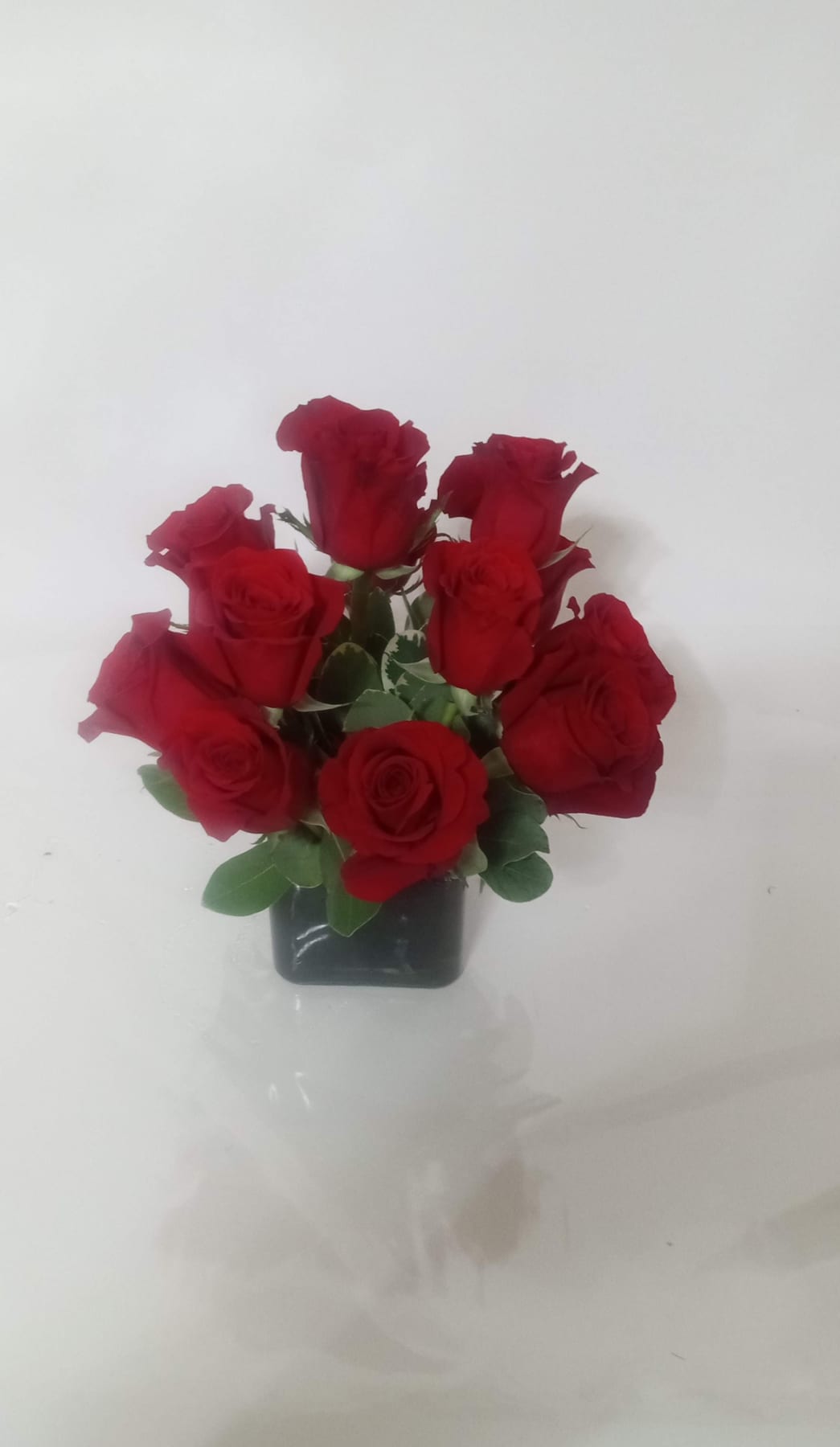 Fresh rose arrangement 10 designed by Fredericksburg Florist