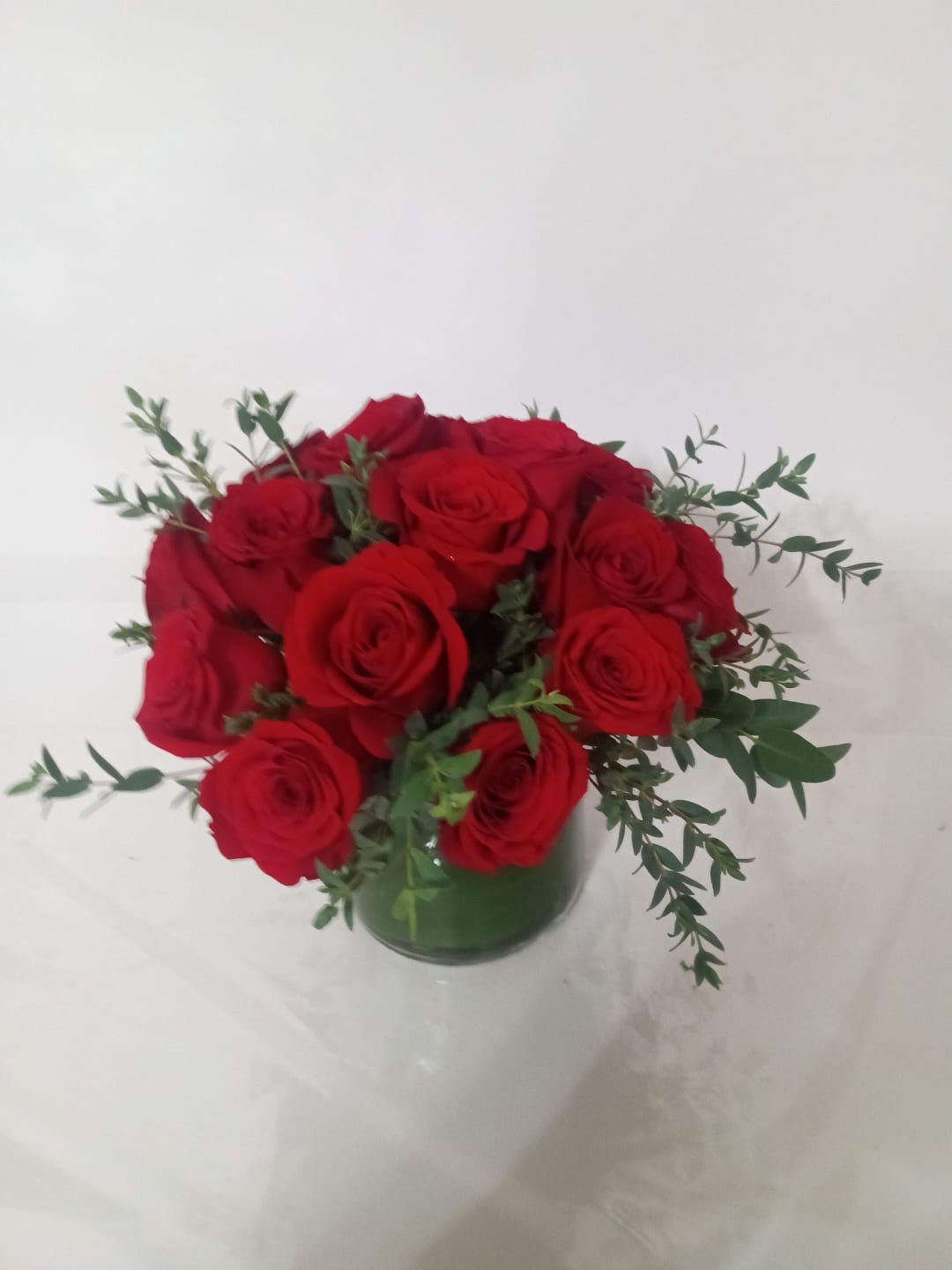Fresh rose arrangement 12 designed by Fredericksburg Florist