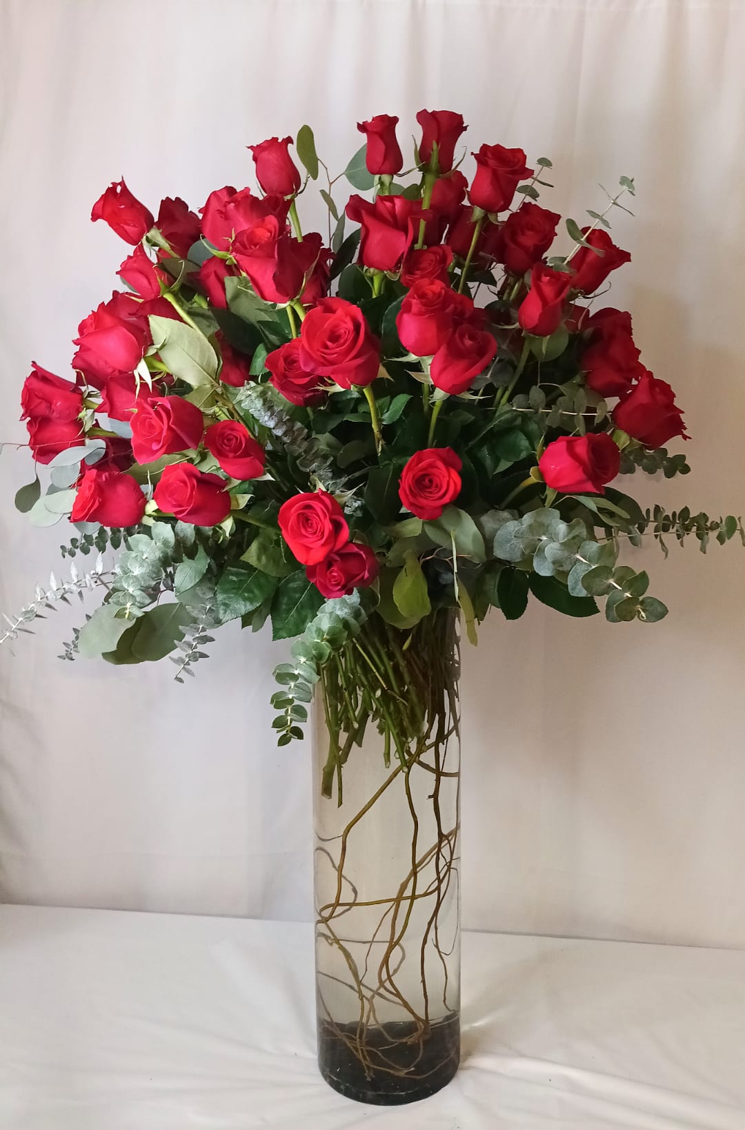Fresh rose arrangement 14 designed by Fredericksburg Florist