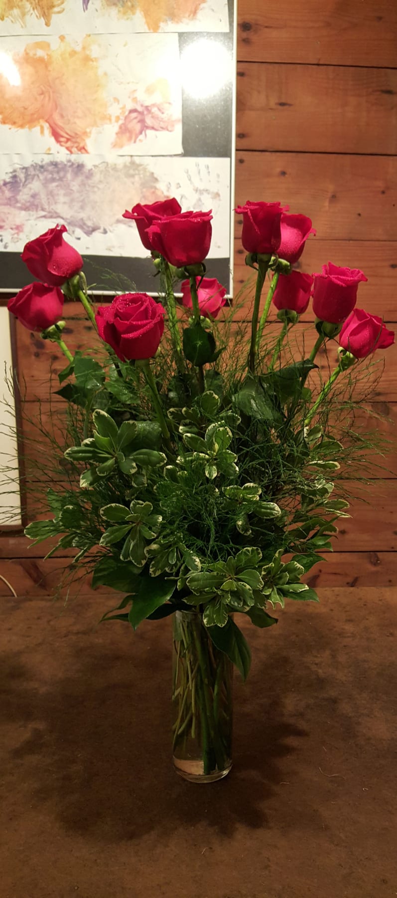 Fresh rose arrangement 15 designed by Fredericksburg Florist